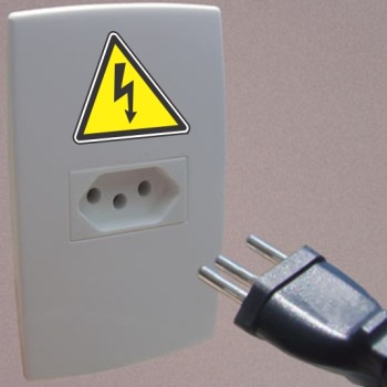Cuidado, risco de choque elétrico